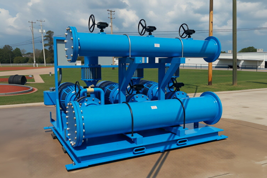 Pipeline booster package